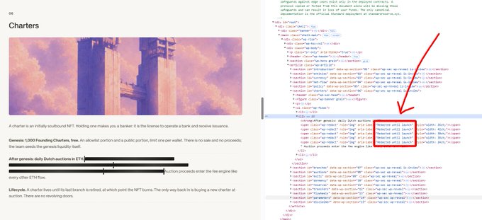 A document page with the heading '68 Charters' explaining a token system, next to code displaying CSV data being parsed into a headers array.