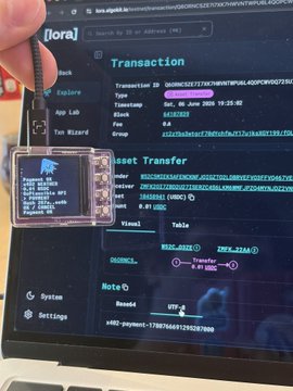 The image shows a laptop screen displaying a computer program or application running on a computer, possibly a Raspberry Pi. The text "Focus on what is in the image" suggests that the viewer should pay attention to the details of the displayed content rather than focusing solely on the overall appearance of the laptop and its contents.