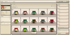 A blurred screenshot of an older game launcher or store interface displaying multiple pixel art thumbnails.