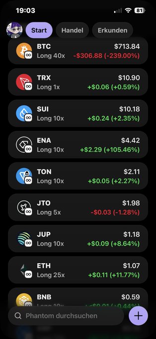 The image shows a smartphone screen displaying an array of various apps, including social media, news, and cryptocurrency sites such as Bitcoin.com. The Bitcoin.com app is particularly prominent, with several icons and text elements representing different cryptocurrencies. A message indicates that the start button for the Bitcoin.com account has been pressed, which might have been followed by a change in settings or a new app installation. Additionally, there are two people's names visible on the screen, suggesting user activity or interactions within these apps.