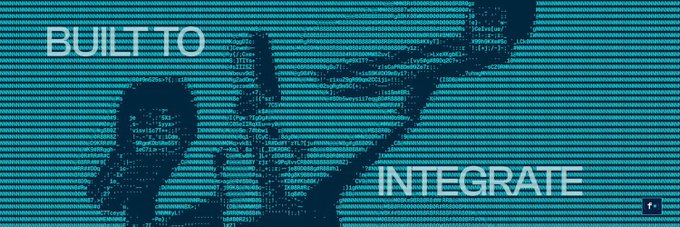 A teal banner displays a stylized graphic of a person working with the text 'BUILT TO' on the left and 'INTEGRATE' on the right, with a small logo in the bottom corner.