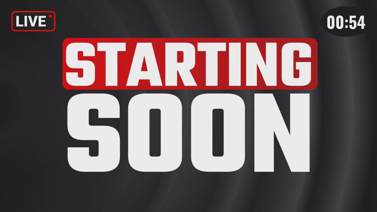 The image features a black background with white text that reads "Starting soon", indicating an upcoming event or release of something new. The text is accompanied by a red banner, which says "Live" at the top and "1M Bitcoin Now Inevitable" below it. This suggests that there might be a live stream or online event related to Bitcoin or cryptocurrency, with a focus on its potential future value.