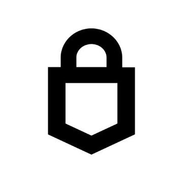 A black padlock icon on a white background, commonly used to represent security or privacy.