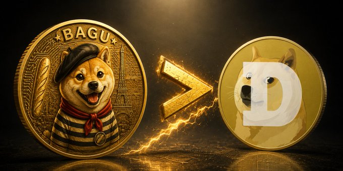 The image features two coins - one gold coin with a dog character on it and another gold coin with a DOGE coin on it. The text above them reads "In just a few months, our coin will no longer be a secret. It will gain visibility, its community will grow rapidly, and its name will be everywhere across the crypto ecosystem." This suggests that the coins are about to become more widely recognized and popular in the future.