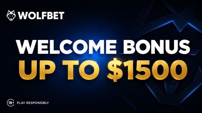 The image features a blue banner with white text that says "Welcome Bonus Up To $1500", suggesting an online gaming or gambling opportunity. There are also links to play responsibly, which may lead to further instructions about participating in this particular offering. The banner is prominently displayed on top of the page, drawing attention and encouraging users to engage with the promotion.