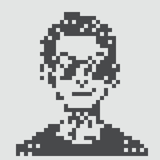 A pixel-art style portrait of a character with shoulder-length hair and a simple facial expression, rendered in a monochrome blue and white color scheme. The image represents Normie #4060, an NFT from a collection recently traded for 0.498 ETH between two users on OpenSea.