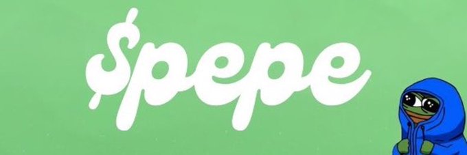The image displays a bold "$PEPE" logo in white stylized text against a green background, accompanied by the iconic Pepe the Frog character wearing a blue hoodie in the bottom right corner. This visual aligns with the post's announcement about $PEPE making its move on Robinhood, reinforcing the meme coin's strong brand recognition and community-driven identity as it expands its trading availability.