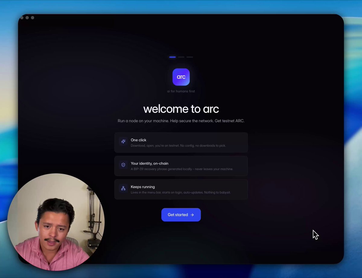 The image shows a computer screen displaying an email invitation for a new user account, specifically for the platform "ARC". The email invites the user to click on the provided link to create their account. The background of the image features a blue sky with clouds, creating a calm and inviting atmosphere.