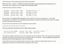 A screenshot displaying a measurement computation table with four rows showing values such as "140", "44 SOL", and "44 USDC", alongside a description of a pool requirement. The text explains the need for 44 SOL and equivalent USDC to maintain a "fire" pool, referencing "glitch.openzoo.fun/#/pool/3PR" as the source, matching the user's request about a 44 SOL and 44 USDC ask.