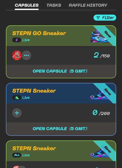 !"No", as seen below the image of a stepn cap screen, there's an open caption that reads "#Stepn Cap Challenge".