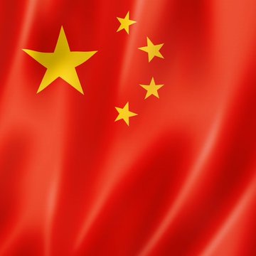 The image shows a waving Chinese flag with its characteristic red background and yellow stars, symbolizing China. The post's mention of "LongCat" (likely referring to a Chinese-developed AI model) coming to "OpenClaude and Zero" platforms suggests this image is used to highlight the Chinese origin of the new AI offering entering these services.