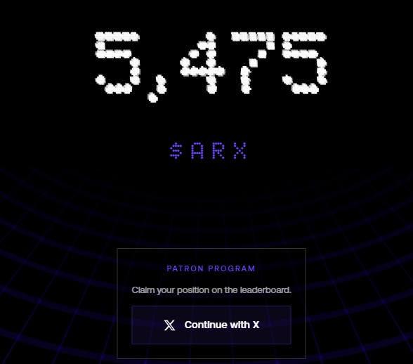 The image shows an advertisement for a new quantity checker app called "Arcium" that was released today. It appears to be a promotional tool, possibly related to the recent release of the wave 2 RTG event. The app allows users to claim their position on the leaderboard and receive a $ARX airdrop as a reward. The post encourages users to join the wave 3 event for more rewards.
