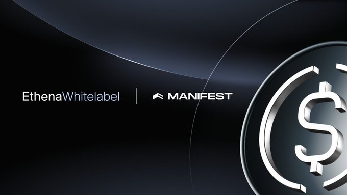 The image features a black background with a silver dollar sign, which is the main focus of the image. The text "EthenaWhitelabel" is written above the dollar sign, indicating that this is an advertisement for Ethena White Label. The image also includes a logo and a description of what the company does, suggesting that it is a business related to cryptocurrency or digital assets.