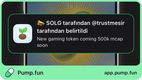 The image shows a cell phone or device with an advertisement for a new game app called "SOLG" that offers a 50% token return. The screen of the device displays information about the app, its purpose, and how users can access it by entering their address. The scene suggests that users can play the game on their device, potentially returning their tokens to the app in exchange for enjoying the game experience.