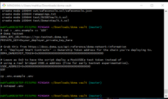 A blurry screenshot of a computer screen displaying lines of programming code on a dark background.