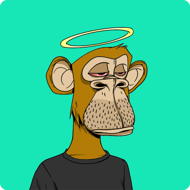 In the image, a monkey wearing a black t-shirt stands against a bright blue background. The monkey has its eyes closed, giving an impression of being sleepy or tired. It appears as if the monkey is in a dream state, which could be interpreted as a creative and unusual representation.