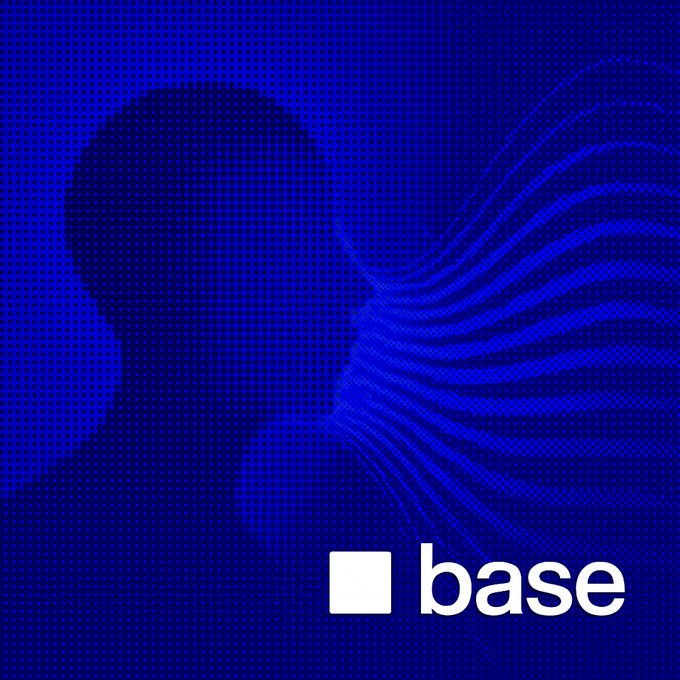 A blue graphic featuring a silhouetted head profile with flowing wavy lines extending from it, accompanied by a white square logo and the word 'base' in the bottom right corner.