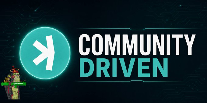 A digital graphic displays a stylized airplane icon next to the text 'COMMUNITY DRIVEN' on a dark, tech-themed background, with a small cartoon avatar in the corner labeled '@JUNK.COM'.
