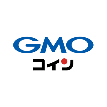 The GMO coin logo featuring the blue text 'GMO' stacked above the black Japanese katakana 'コイン' (coin) with a red dot accent, set against a white background.