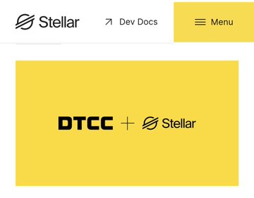 The image features a website for a company called "StellarDTCC". It displays two different versions of their logo, one yellow and one black. The yellow version is located at the top left corner of the screen, while the black version is positioned in the center right area. Both logos are clearly visible on the website's header.