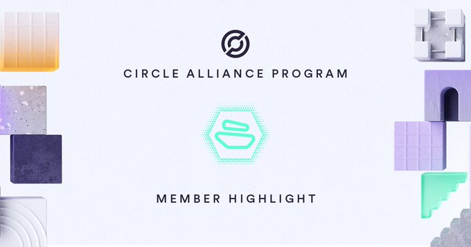 A promotional banner for the Circle Alliance Program featuring a "MEMBER HIGHLIGHT" section, with a logo resembling ZBCN (Zebec Network) token displayed in a teal hexagonal icon at the center, framed by colorful abstract 3D geometric shapes. The image relates to the post as it appears to celebrate a ZBCN token highlight within the program, countering skepticism about the project by showcasing it as a featured member.