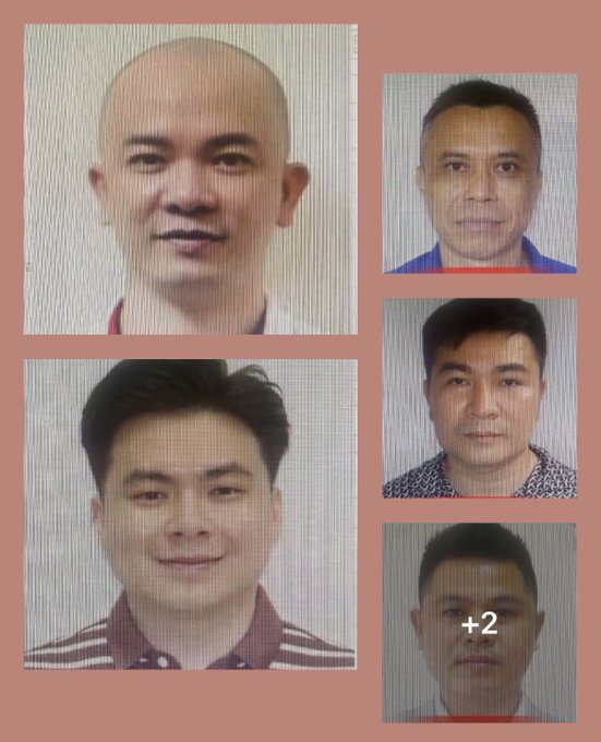 A collage of five headshot photos of men arranged on a pinkish background, with a '+2' indicator on the bottom right photo suggesting additional images.