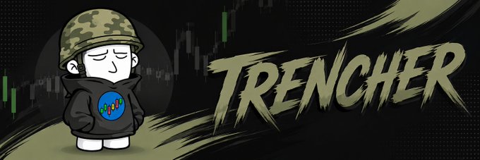 The image features a cartoon character wearing a black jacket with "Trencher" written across the chest, standing against a dark background. The character appears to be looking down at something or someone, possibly indicating that they are contemplating their next move. In the bottom right corner of the image, there is text that reads "IS STARTED!! CA: 3UzE83F1vg1HkEmnnRqM37T2YqtNSGZfdHTTZwR9pump #PUMP #SOLANA #MEMECOIN #CRYPTO". This suggests that the image is related to a post about cryptocurrency or a similar topic, as indicated by the text.