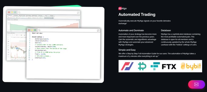 A promotional image for MyAlgo's Automated Trading service features a trading chart and code editor on the left, with text describing how MyAlgo signals automate derivatives exchange strategies and link to major platforms including FTX and Bybit on the right.

The image shows automated trading technology, while the post emphasizes urgent prioritization—together suggesting that efficient, automated tools like MyAlgo are essential for traders who need to act decisively before time runs out.