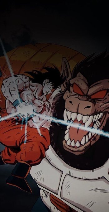 A fierce anime-style image of Goku clashing power beams with a giant Great Ape (Oozaru), symbolizing a Saiyan warrior facing an overwhelming challenge—paired with crypto market data showing Bitcoin at $63,741, Ethereum at $1,861, and a Fear & Greed Index of 25.
