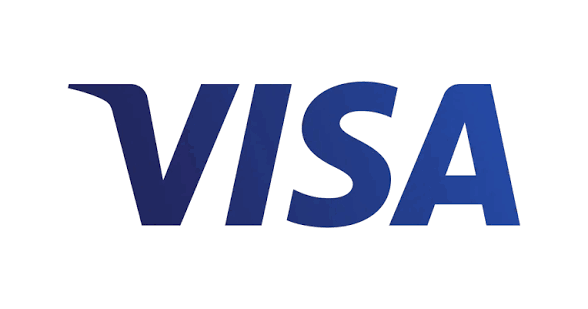 The blue Visa corporate logo displayed on a white background.