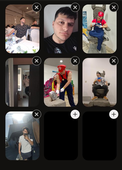 The image features a collage of six photos, each depicting a man wearing a different costume or outfit. The costumes include a Mario character, a Santa Claus suit, and a clown suit. The collage also includes text that reads "devnet solana mints are the blueprint for every 2026 token launch with heavy unlocks like magic eden and pump fun the future of digital objects is programmable and free for everyone".
