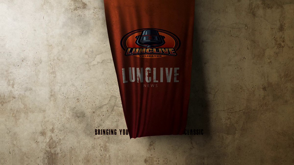 In this image, there's an orange banner hanging against a wall that says "LUNCLIVE", and it has some text above it that reads "Banking your money with us. @bitmartexchange I hear you might be looking into the possibility of burning $LUNC monthly like Binance in exchange for a whitelisted spot". The main focus here is on the image, as it highlights the presence of a banner hanging from the wall, which could potentially represent an online banking feature or platform.