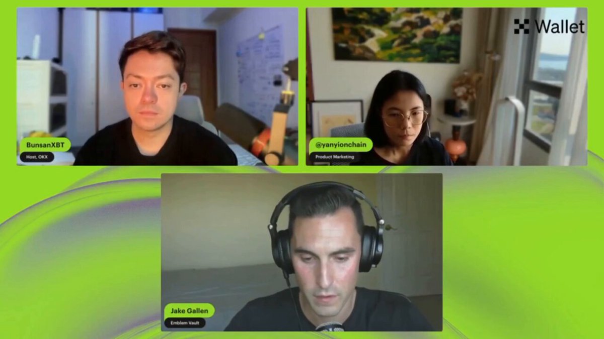 The image shows a group of people sitting behind their computer screens, participating in an online meeting or discussion about cryptocurrency. The participants are wearing headphones, indicating that they might be engaged in a video conference call rather than a traditional face-to-face gathering. The focus of the conversation seems to be on the future and how crypto is evolving within the ecosystem. The post suggests that there is a growing interest in understanding the development of crypto and its impact on the financial world, with an emphasis on improving infrastructure, tools, and execution speed for faster growth.