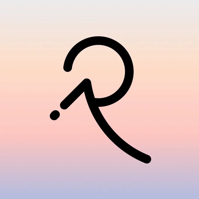 A stylized line drawing of a person in a thinking or pondering pose on a pink-to-blue gradient background.