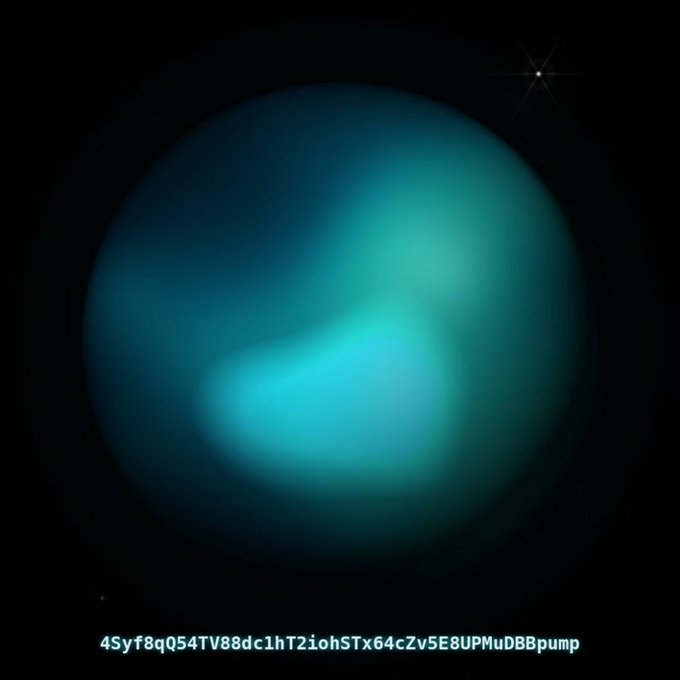 In the image, a large blue planet is shown with the sun set behind it, creating a serene atmosphere. The background features various texts that are related to Bitcoin, such as "4gyfy8TQ34TV8T1XHSTX84VZWYPEUBUP" and "2x86TC1HST2D0O4K5Z9U7ku7dGcmeyq4jAdpump Reprice this gem", indicating that it is a post discussing Bitcoin fees and transactions. The main focus of the image, however, remains on the beautiful blue planet in the center with the sun setting behind it.