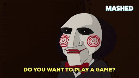 The image features a cartoon character wearing a mask with red and black circles, which resembles a Jack-in-the-box or a similar toy from the movie "Jack". The character appears to be smiling at the camera while reading out an advertisement for a game called "Mashed". The text in the image reads: "Do you want to play a game? IOTA-donation.vercel.app/wm-tippspiel/l ... You can login with your X Account, your E-Mail or your Google Account and play the game just only pay the 10 IOTA before the final if your are about to win". The image is related to the post because it features a cartoon character wearing a mask that resembles Jack from "Jack in the Box", which is featured on the post.