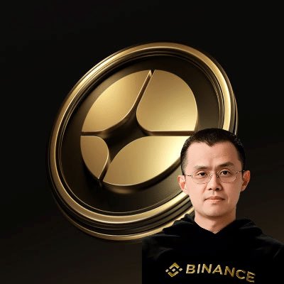 The image features a man wearing a black "BINANCE" hoodie alongside the gold Aster coin logo on a dark background. It visually connects Binance's influence to the upcoming $ASTER announcement, suggesting a significant partnership or launch involving the Aster project.