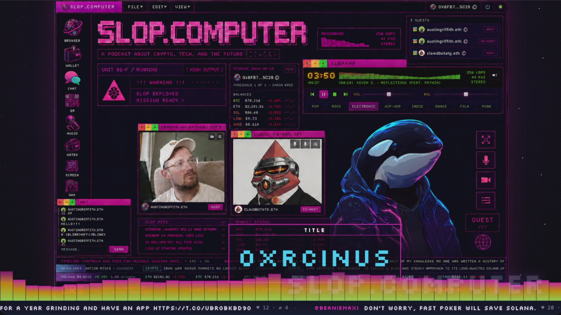 The image is a screenshot of a computer screen featuring a user's profile page for the website SlopComputer, which includes their name, age, and occupation. A message has been posted about this person, inviting them to go live on social media platforms such as Twitter or Instagram. The post suggests that they are an expert in the field of computer science and technology.