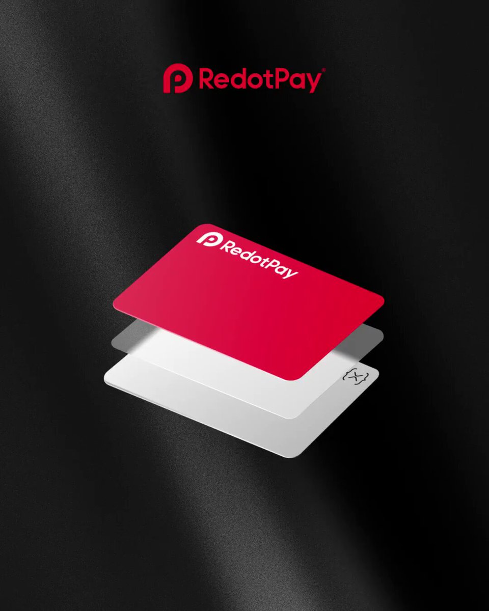 The image features a red and white square card with the text "Di hola a la Tarjeta XRP En pocos minutos, puedes: Obtener una tarjeta virtual edición XRP Agregarla a Apple Pay o Google Pay gastar en más de 130M de comercios en todo el mundo @RippleXDev @XRPLF Disponible ahora en la versión de la app". The card is displayed against a black background, and the text is written in red.