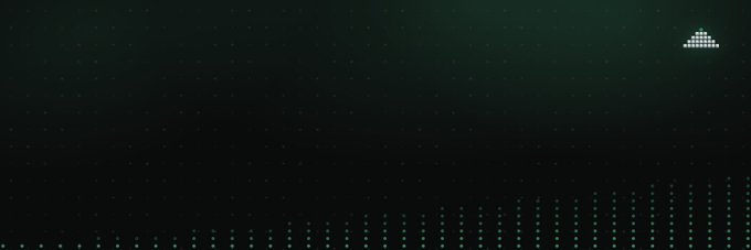 A dark, minimalist graphic shows the ticker “$DELTA” with a small triangle logo and rising vertical bars, representing Delta’s emerging presence on Robinhood Chain.