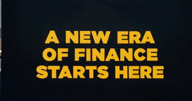 A promotional post for a company that offers finance services, specifically ETFs (Exchange Traded Funds). The text includes several words related to finance or money, such as "New Era of Finance Starts Here", suggesting an exciting opportunity for anyone interested in investing or managing their finances through ETFs.