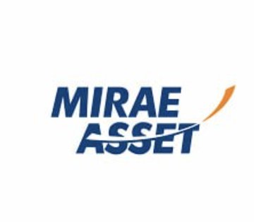 The image features a logo for a company named "Mirae Asset", which appears to be a cryptocurrency token exchange. It has blue and white colors, along with an arrow symbolizing motion or movement within the field of finance. The company is collaborating with Ondo Global Markets in a partnership, aiming to tokenize $99 billion worth of ETFs on-chain using their platform. This collaboration represents a significant milestone for both parties involved.