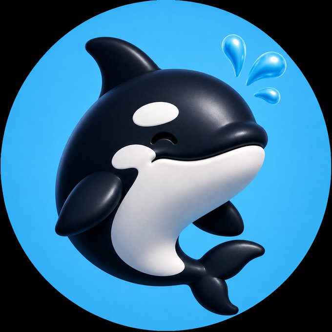 This image of a cartoon-like killer whale gives the impression of a clear and emergent identity that appeals to a wide audience, perfect for a movement such as the one explained in the prompt.  The animated depiction of the whale has a friendly appearance that will not offend any sensibilities unlike more realistic images.