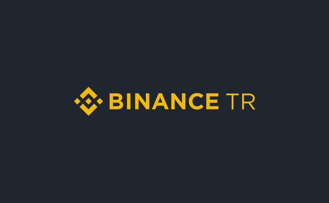 The Binance TR logo displayed in gold text on a dark navy background.