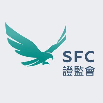 The image displays the logo of Hong Kong's Securities and Futures Commission (SFC), featuring a stylized teal bird in flight alongside the letters "SFC" and the Chinese characters "證監會," which represents the regulator issuing the warning against 65 fake websites impersonating HashKey.