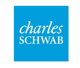 The image displays the Charles Schwab logo, aligning with the post's mention of "5 Coins Selected by Charles Schwab" and a curated crypto portfolio.
