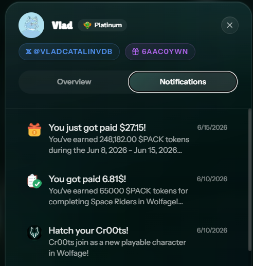 The image shows a screenshot of a Twitter screen displaying information about a user's notifications, which include payment information for a post or content creation account. The main focus is on the "You got paid $2715!" message at the top, indicating that the user has recently received a payment from X for their work. This highlights the income potential in engaging with and creating content on the platform.