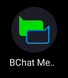 A circular dark-themed app icon featuring a green chat bubble paired with a blue outlined speech bubble, with the text "BChat Me.." displayed beneath it, representing the BChat private messaging service by Beldex. The icon visually reinforces the post's message about practical, everyday privacy, symbolizing simple and secure private communication as part of the Beldex ecosystem.