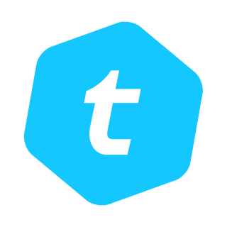 The image shows a blue hexagonal logo featuring a stylized white lowercase "t," which is the symbol for Telcoin (TEL). It relates to the post by visually representing the Telcoin brand being discussed in the context of its Digital Asset Depository Institution framework under Nebraska law.