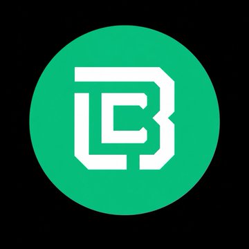 The image displays a green circular logo featuring a stylized white letter "B" formed by interconnected blocky lines, with the post's reference to "FTSO" (Flare Time Series Oracle) suggesting this is the logo for a blockchain or crypto project.